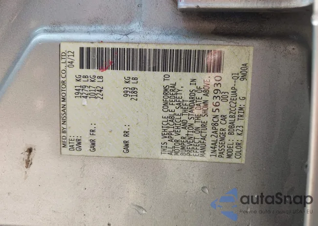 1N4AL2AP8CN563930: 43035710