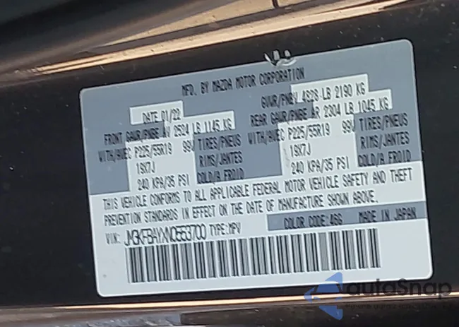 JM3KFBAYXN0553700: 43035803