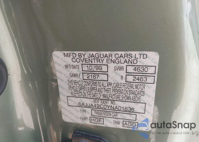 SAJJA42C0YNA01636: 43034952