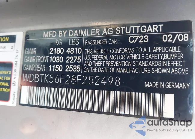 WDBTK56F28F252498: 43036343