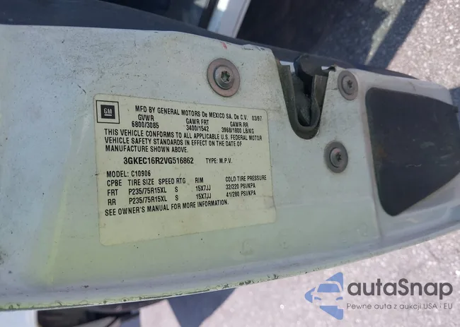 3GKEC16R2VG516862: 43036560