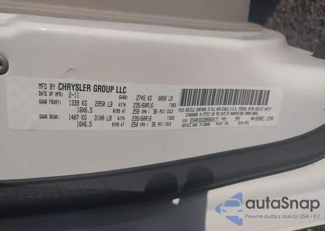 2D4RN3DG9BR669171: 43035881