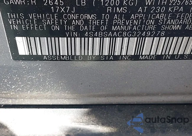 4S4BSAAC8G3249278: 43036025