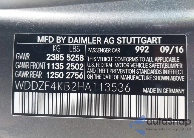 WDDZF4KB2HA113536: 43036112