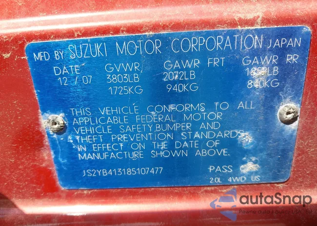 JS2YB413185107477: 43036192