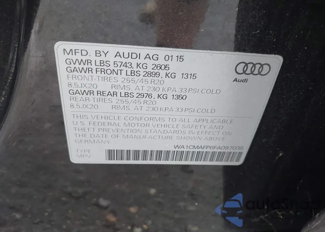 WA1CMAFP6FA097035: 43036233