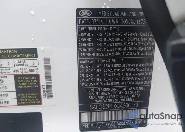 SALGS2PFXGA306179: 43036898