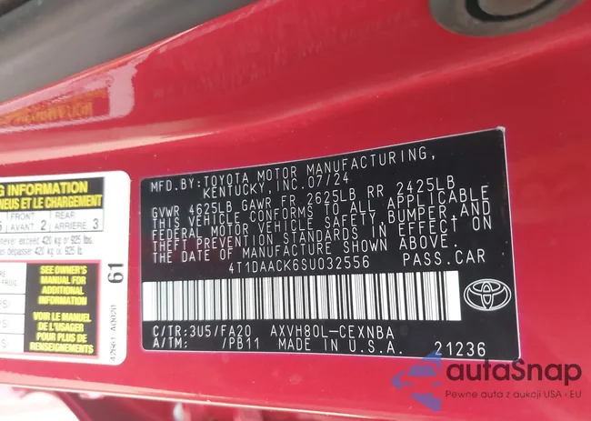 4T1DAACK6SU032556: 43037128