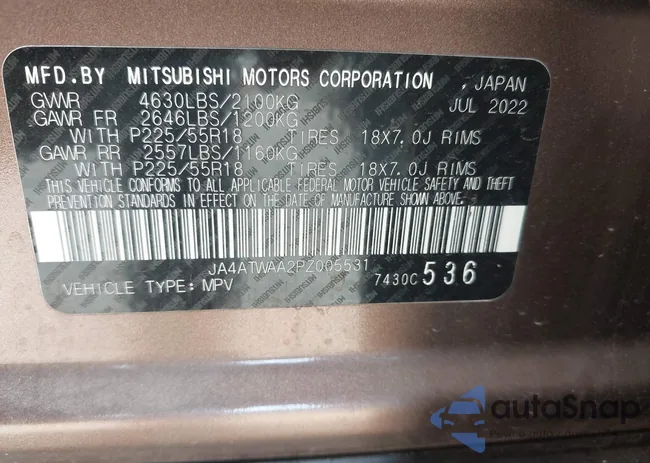 JA4ATWAA2PZ005531: 43037233