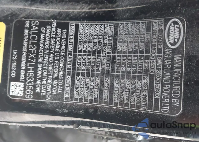 SALCL2FX7LH833569: 43038302