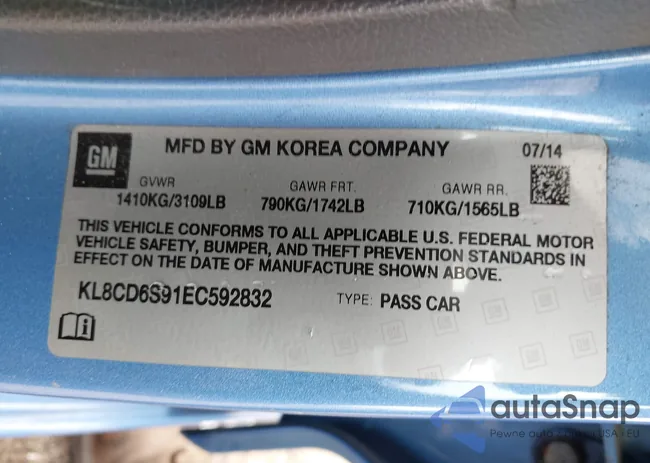 KL8CD6S91EC592832: 43038491