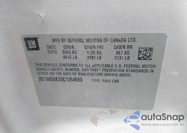 2G1WG5E30C1264553: 43038612