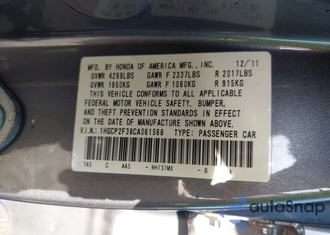 1HGCP2F38CA061568: 43038637