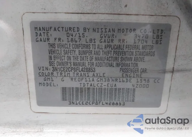 3N1CE2CP8FL428853: 43038818