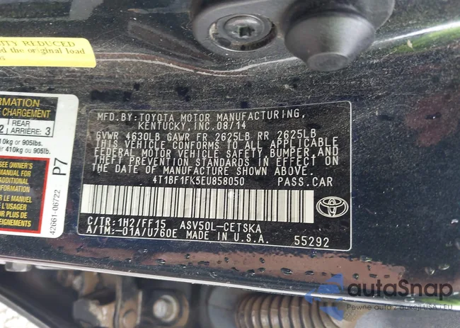 4T1BF1FK5EU858050: 43037873