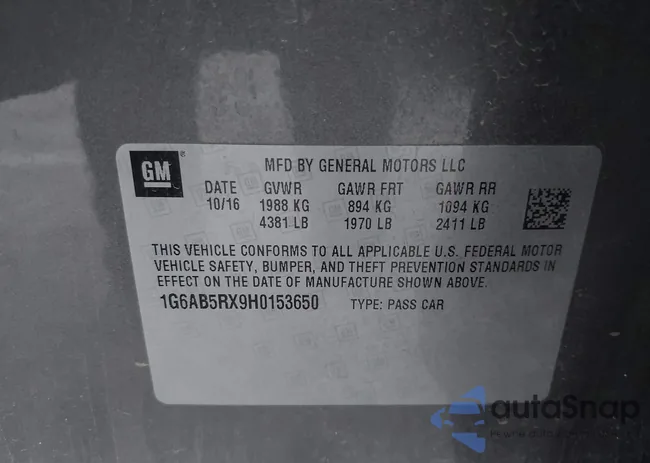 1G6AB5RX9H0153650: 43037994