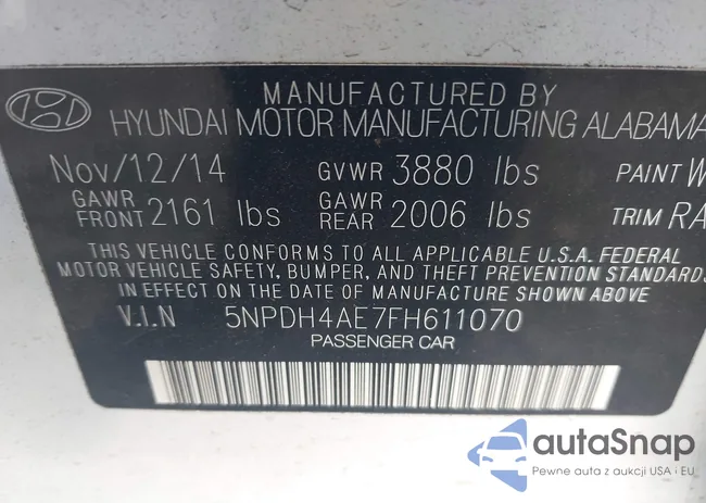 5NPDH4AE7FH611070: 43038005