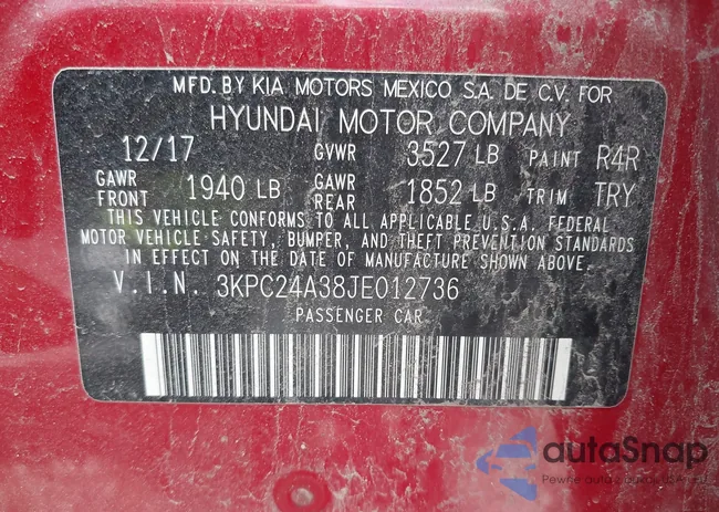 3KPC24A38JE012736: 43038077