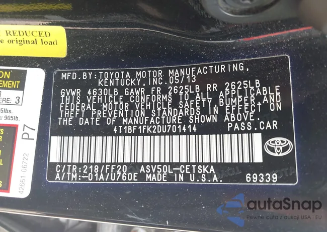 4T1BF1FK2DU701414: 43038204