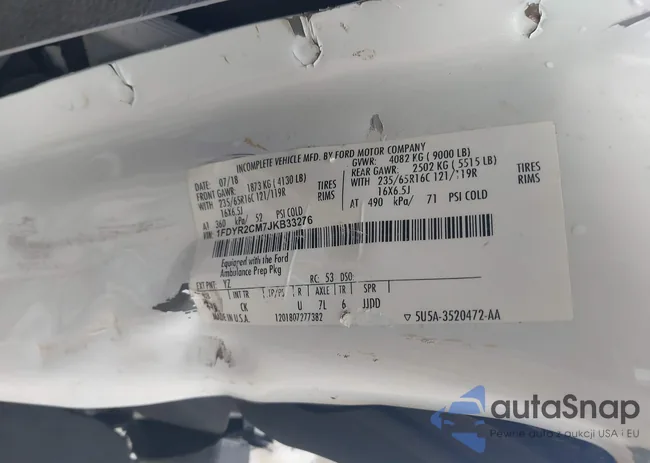 1FDYR2CM7JKB33276: 43039315