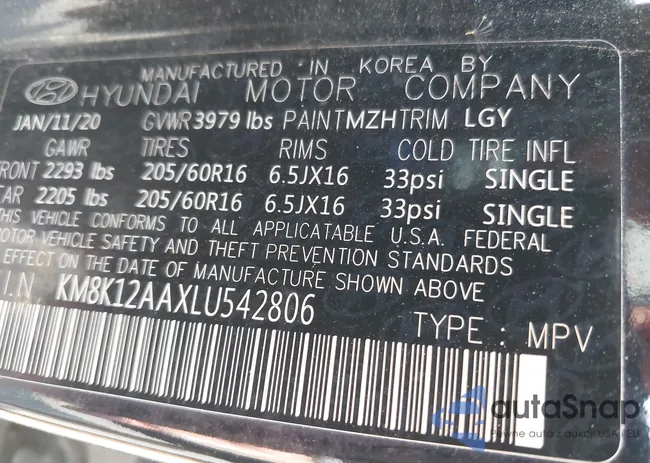 KM8K12AAXLU542806: 43039584