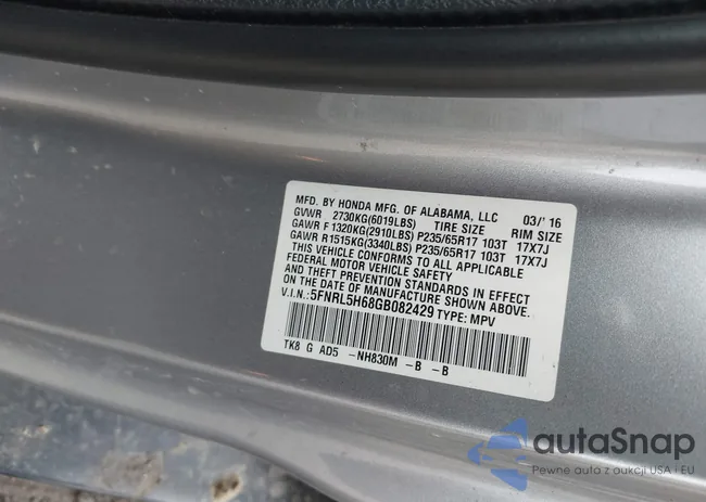 5FNRL5H68GB082429: 43039743