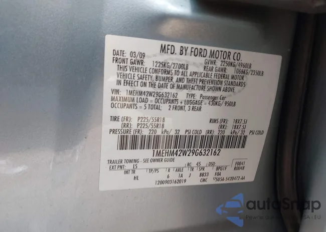 1MEHM42W29G632162: 43039812