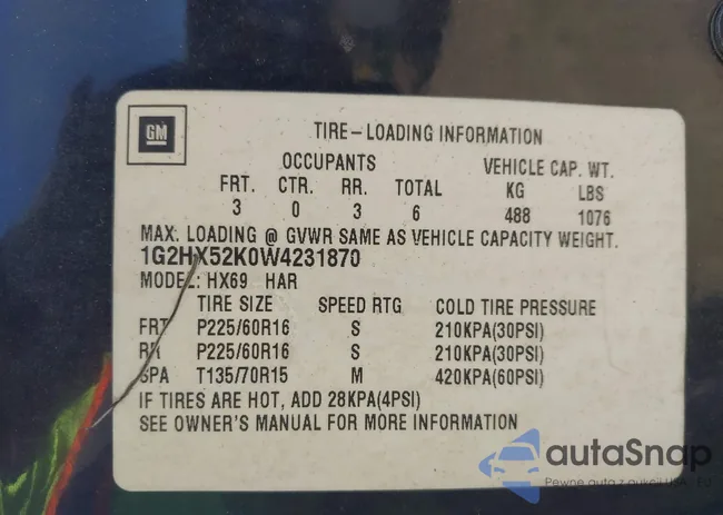 1G2HX52K0W4231870: 43038855