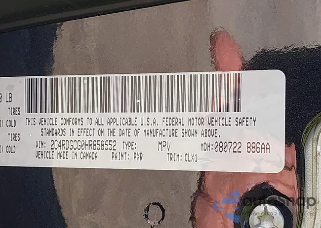 2C4RDGCG0HR858552: 43038862