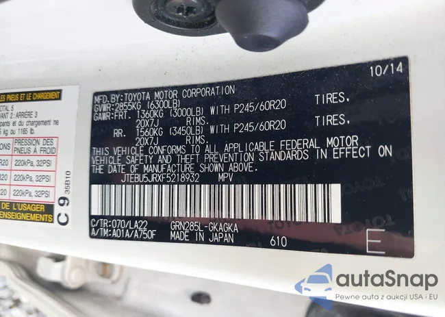 JTEBU5JRXF5218932: 43038940