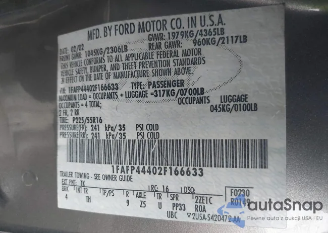 1FAFP44402F166633: 43038948