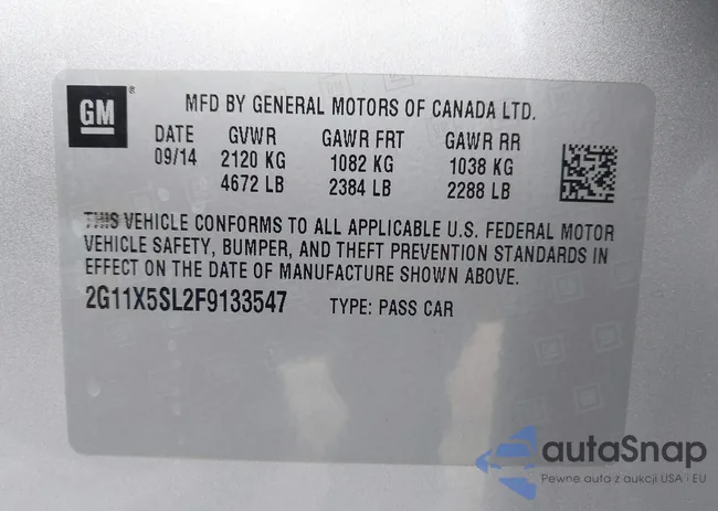 2G11X5SL2F9133547: 43040265