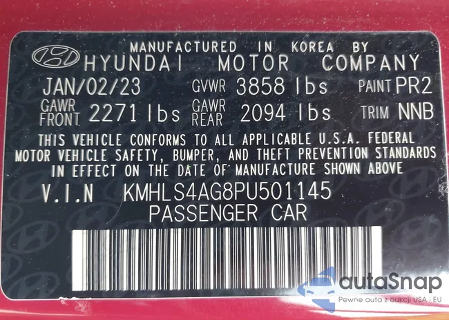 KMHLS4AG8PU501145: 43040392