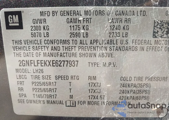 2GNFLFEKXE6277937: 43040460