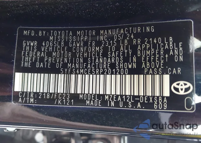 5YFS4MCE5RP201200: 43040561