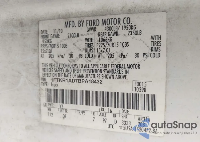 1FTKR1AD7BPA18432: 43040573