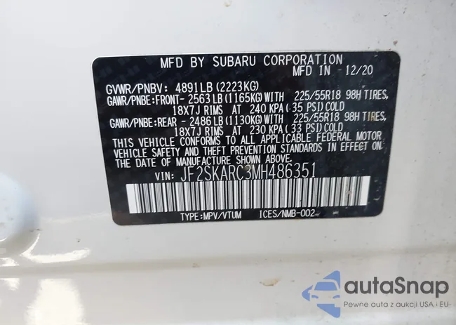 JF2SKARC3MH486351: 43040606