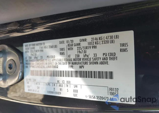 1FMCU9DZ8LUA65802: 43040676