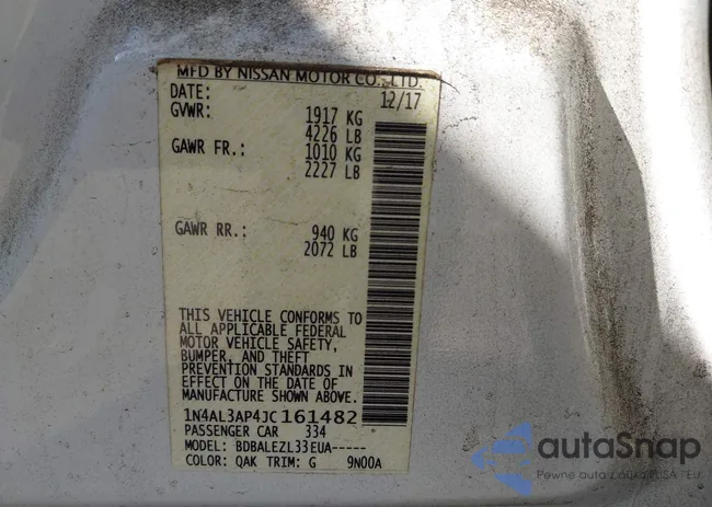 1N4AL3AP4JC161482: 43040741