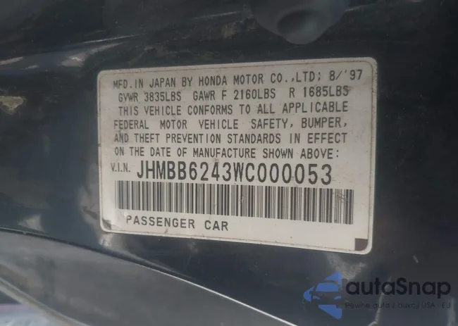 JHMBB6243WC000053: 43040801