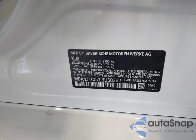 WBA4J1C07LBU68362: 43039964