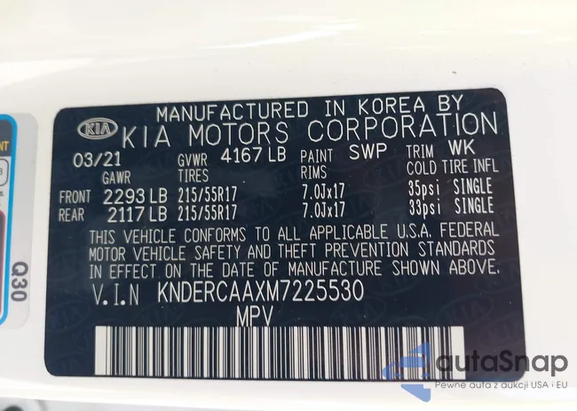 KNDERCAAXM7225530: 43040137