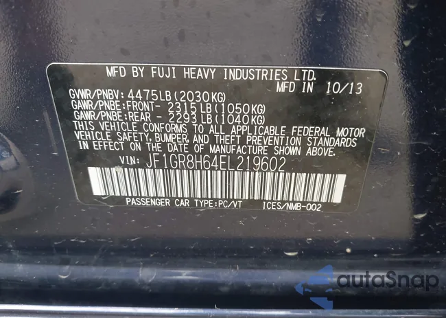 JF1GR8H64EL219602: 43040187