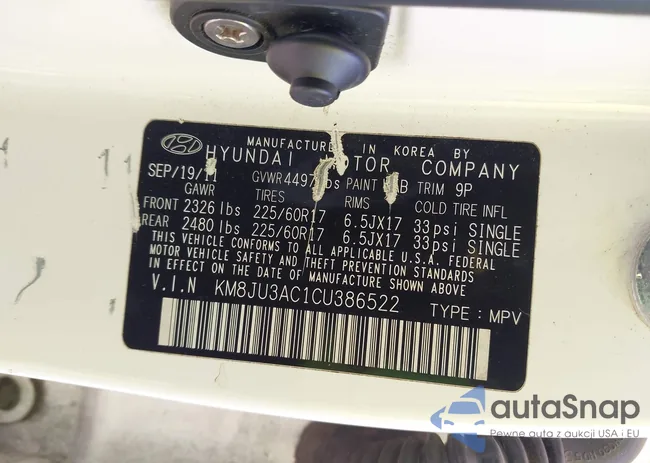 KM8JU3AC1CU386522: 43040188