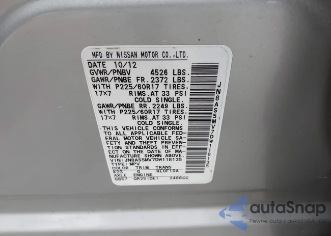 JN8AS5MV7DW118135: 43041324