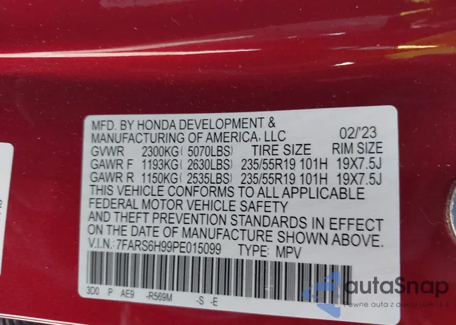 7FARS6H99PE015099: 43041382