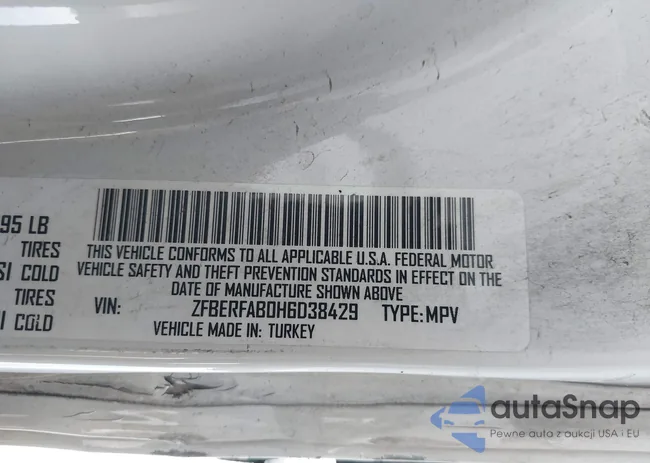 ZFBERFAB0H6D38429: 43041483