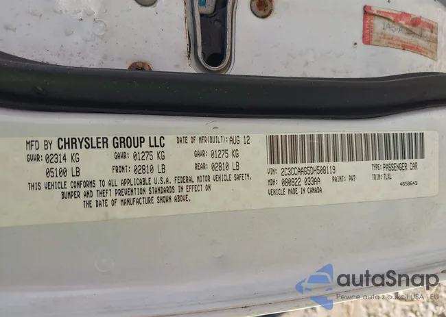 2C3CCAAG5DH508119: 43041488