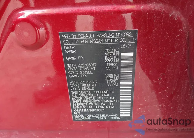 KNMAT2MV9GP593131: 43041545