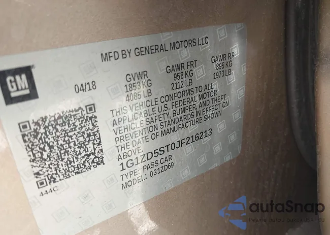 1G1ZD5ST0JF216213: 43041774